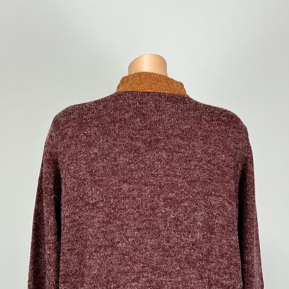 Linea Leisure by Louis Dell Olio Wine Brown Double Zip Long Cardigan size 3X - Picture 10 of 16